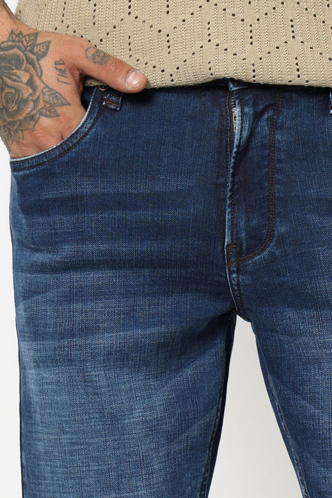DARK BLUE MENS ANKLE FIT DENIM - Jeans - 250810514