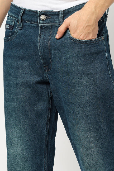 Dark Blue Straight Fit Jeans - Jeans - 250410145
