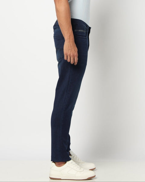 Dark Blue Straight Fit Denim - Jeans - 250510178