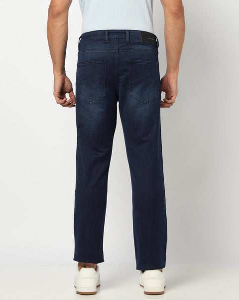 Dark Blue Straight Fit Denim - Jeans - 250510178