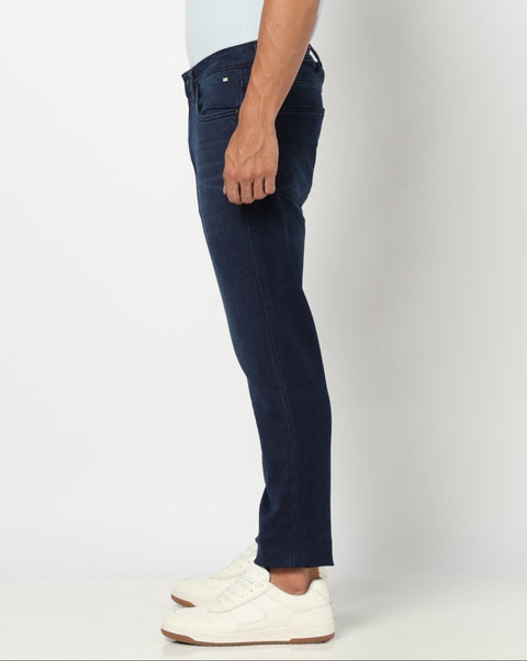 Dark Blue Straight Fit Denim - Jeans - 250510178