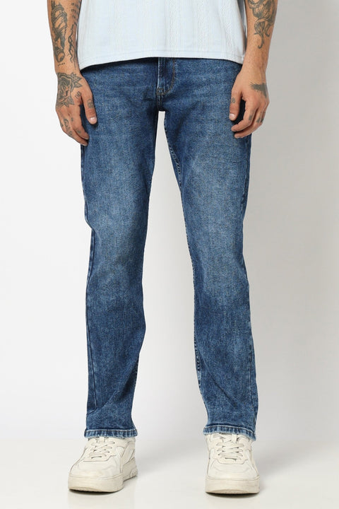 DARK BLUE STRAIGHT FIT JEANS - Jeans - 250410105