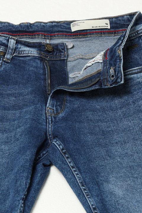 DARK BLUE STRAIGHT FIT JEANS - Jeans - 250410105