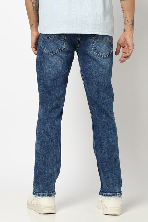 DARK BLUE STRAIGHT FIT JEANS - Jeans - 250410105