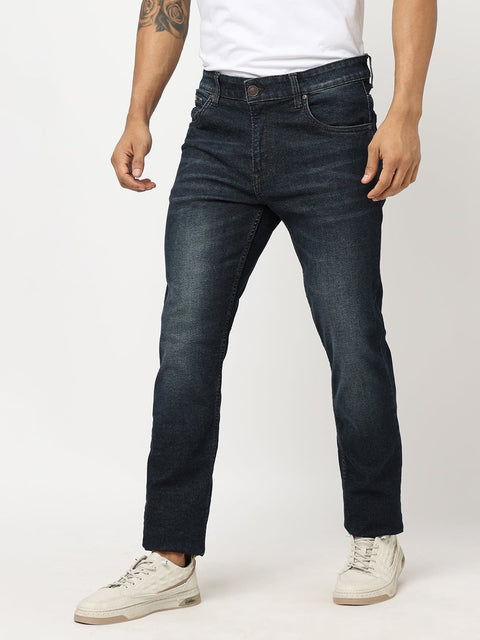 Dark Blue whiskered Jeans - Jeans - 230510446