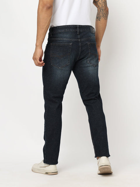 Dark Blue whiskered Jeans - Jeans - 230510446
