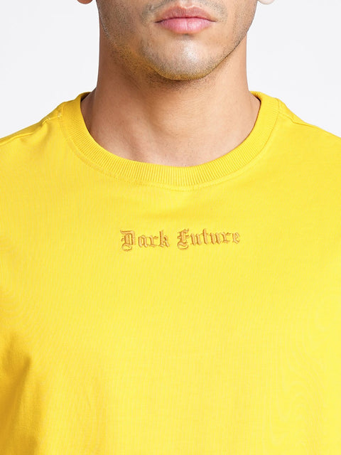 Dark Future Oversize Cotton T-shirt - T-Shirt - 231031011