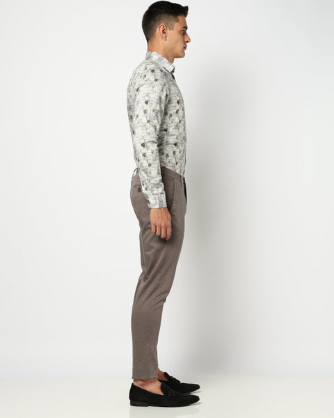 Dark Grey Slim Fit Trouser - Trouser - 250540213