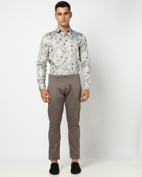 Dark Grey Slim Fit Trouser - Trouser - 250540213