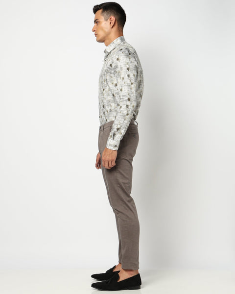 Dark Grey Slim Fit Trouser - Trouser - 250540213