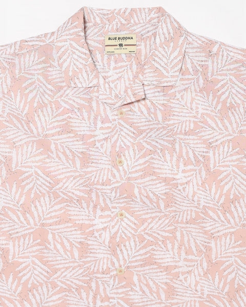 DARK PEACH PRINT TAILORED MENS SHIRT-Shirt - 240728472