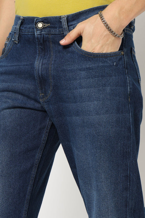 Deep Blue Relaxed Jeans - Jeans - 250410093