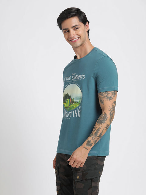 Deep Ocean Printed Cotton T-Shirt - T-Shirt - 231131062