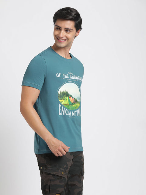 Deep Ocean Printed Cotton T-Shirt - T-Shirt - 231131062