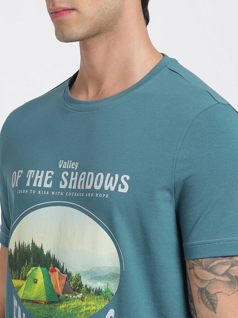 Deep Ocean Printed Cotton T-Shirt - T-Shirt - 231131062