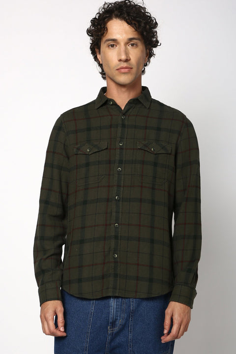 Double Pocket Checks Shirt - Shirt - 2412302394