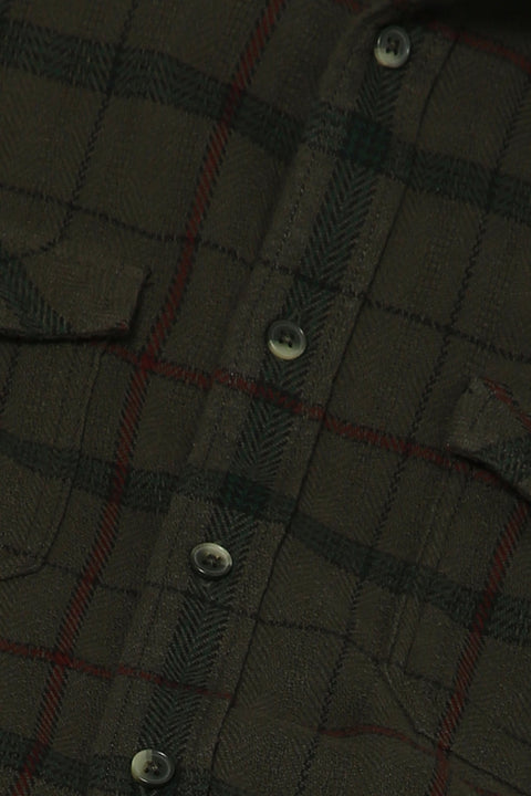 Double Pocket Checks Shirt - Shirt - 2412302394