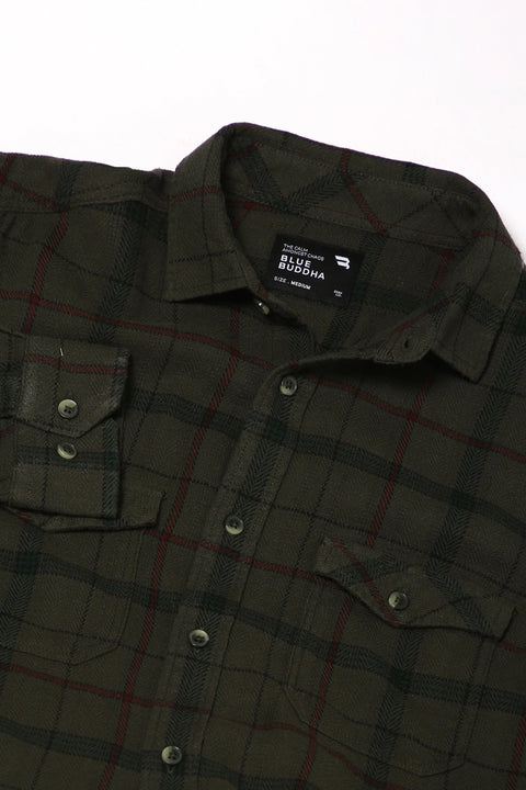 Double Pocket Checks Shirt - Shirt - 2412302394