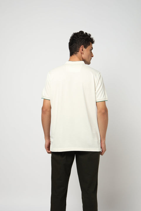 ELION Band Collar T Shirt - T-Shirt - 2411301036