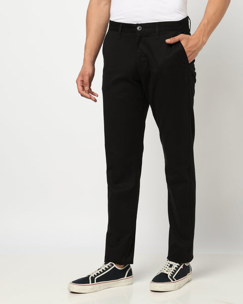 ENLOR Black Tapered Trouser - Trousers - 240340073