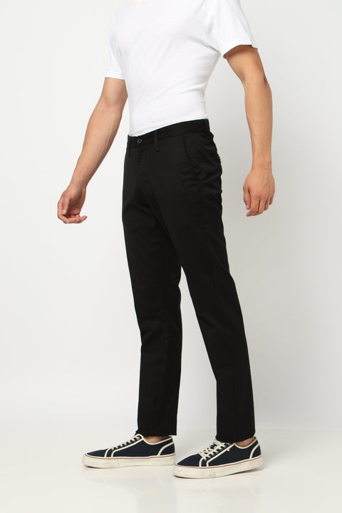 ENLOR Black Tapered Trouser - Trousers - 240340073