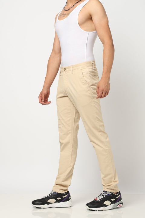 ENLOR Cream Tapered Trouser - Trousers - 240340091