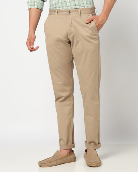 ENLOR Khakhi Tapered Trouser - Trousers - 240340079