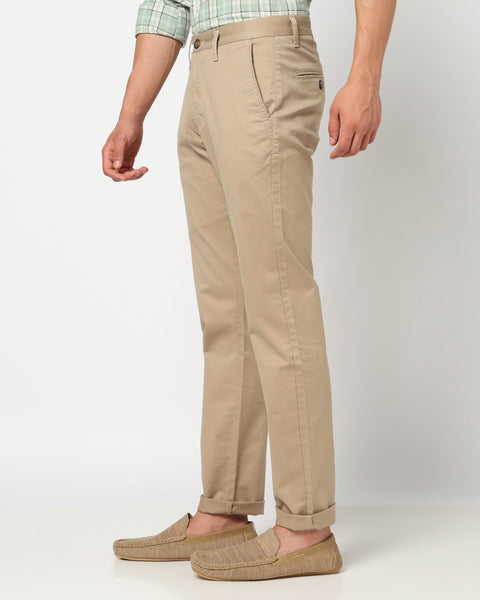 ENLOR Khakhi Tapered Trouser - Trousers - 240340079