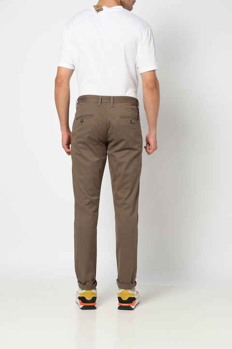 ENLOR Light Olive Tapered Trouser - Trousers - 240340067