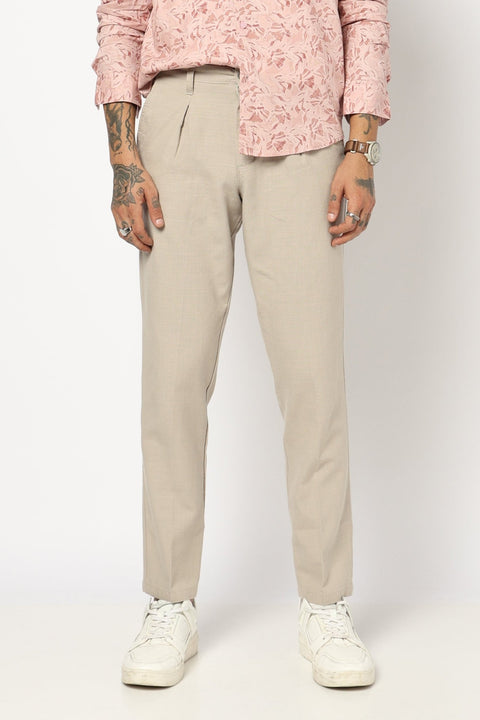 FAWN TRAVELLER FIT LINEN TROUSER - Trousers - 250740740