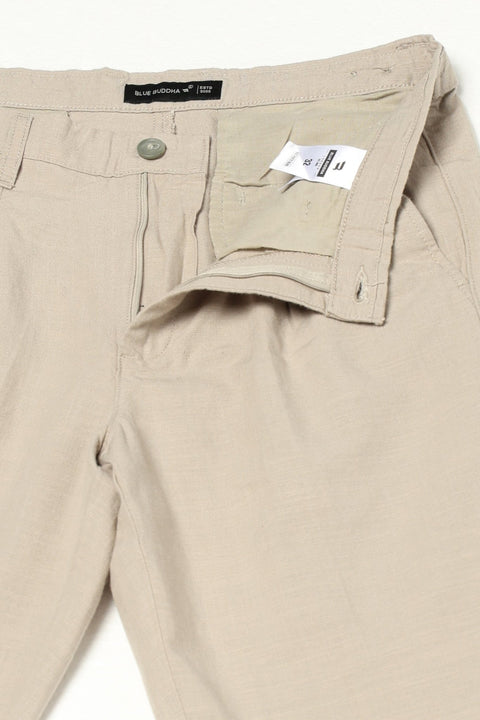 FAWN TRAVELLER FIT LINEN TROUSER - Trousers - 250740740