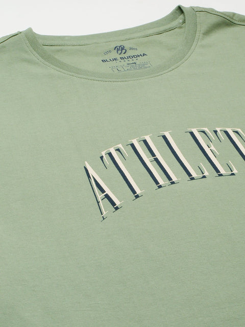 Green Printed Cotton T-shirt - T-Shirt - 230300205