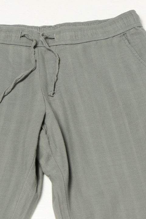 GREY LINEN TRAVELLER FIT TROUSER - Trousers - 250840979