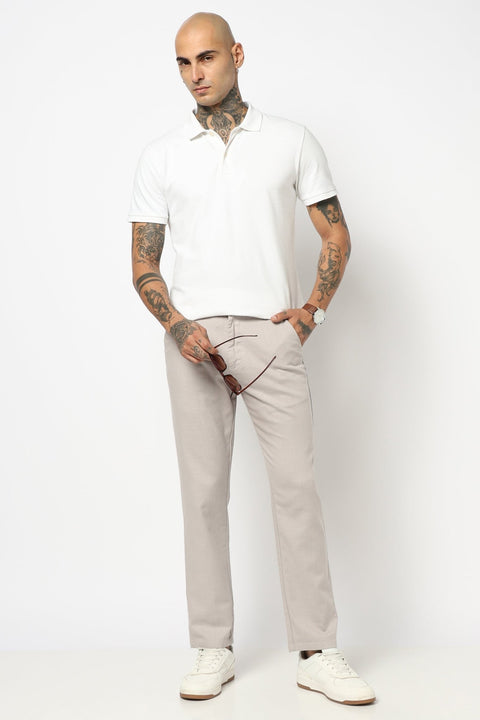 GREY MENS SLIM TRAVELLER FIT TROUSER - Trousers - 250740715