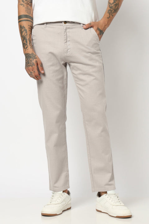 GREY MENS SLIM TRAVELLER FIT TROUSER - Trousers - 250740715