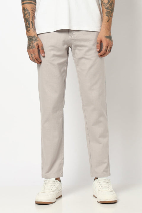 GREY MENS SLIM TRAVELLER FIT TROUSER - Trousers - 250740715