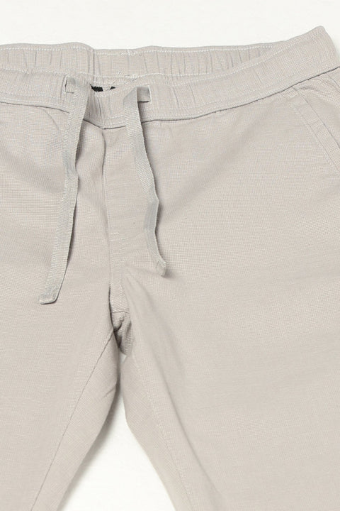 GREY PLAIN TRAVLLER FIT COTTON TROUSER - Trousers - 250840879