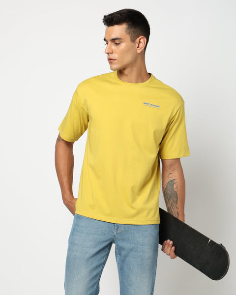Lemon Yellow Graphic Tee - T Shirt - 2409300653