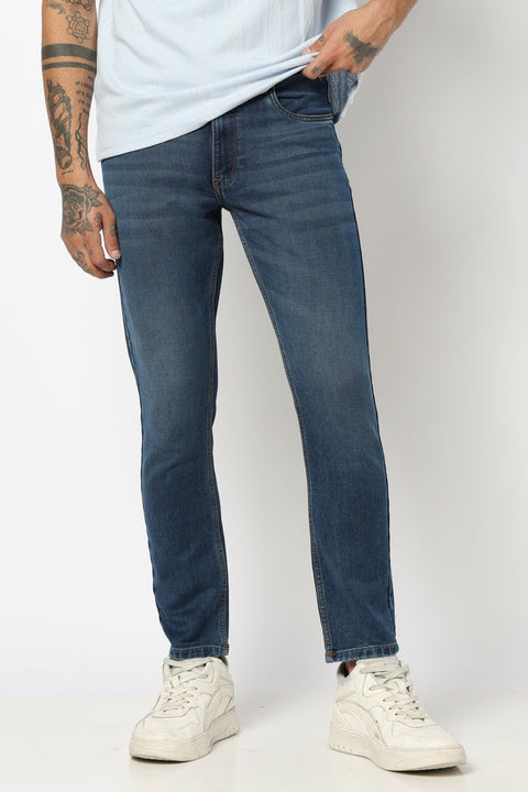 LIGHT BLUE MENS ANKLE FIT JEANS - Jeans - 250810504