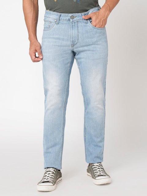 Light Blue Slim Fit Jeans - Jeans - 230710512