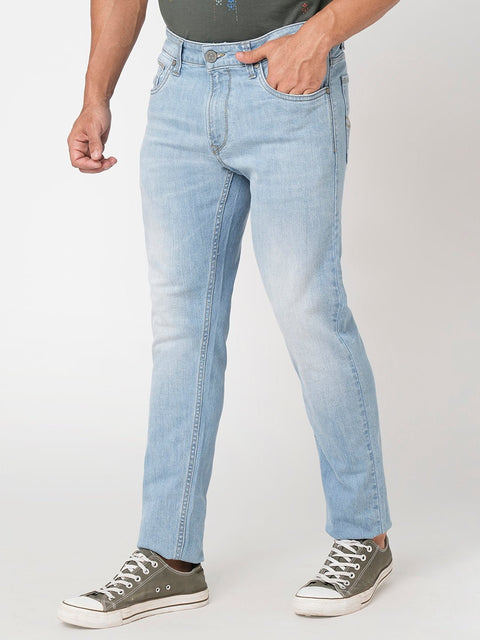 Light Blue Slim Fit Jeans - Jeans - 230710512