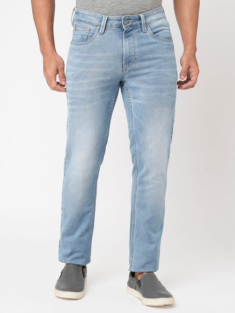 Light Blue Slim Fit Stretchable Jeans - Jeans - 230710557