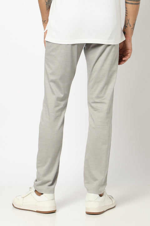 LIGHT GREY MENS SLIM FIT TROUSER - Trousers - 250740591