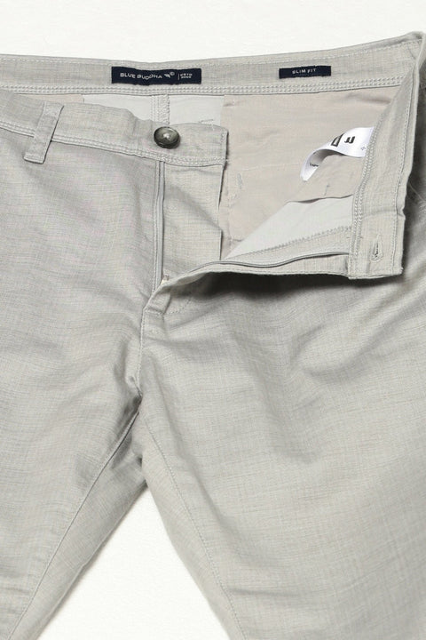 LIGHT GREY MENS SLIM FIT TROUSER - Trousers - 250740591