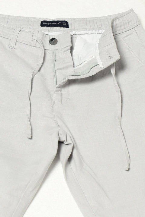 LIGHT GREY MENS SLIM TRAVELLER FIT TROUSER - Trousers - 250740689