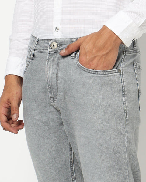Light Grey Slim Ankle Denim - Jeans - 250710409