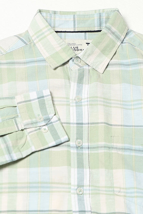 Light Mint Cotton Blend Shirt - Shirts - 250431113