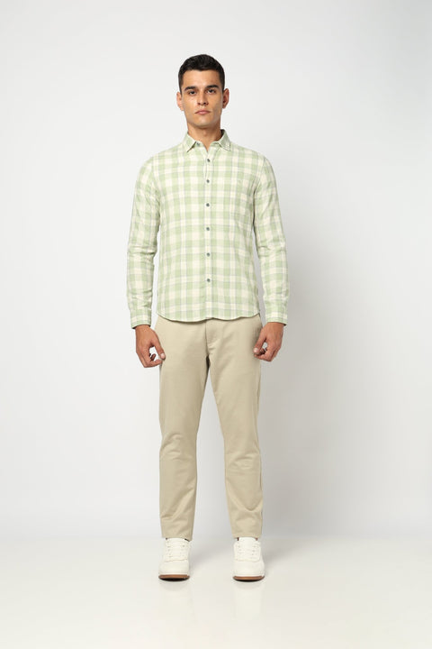 Light Mint Tailored Fit Shirt - Shirts - 250531188