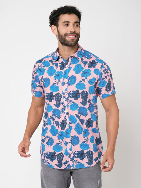 Light Pink Overall Printed Shirt - Shirt - 230725348