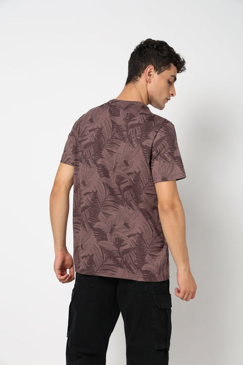 LUSCO Leaf - Print t-shirt - T-Shirt - 2411300982